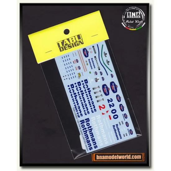 TABU Design 20064 1/20 FW16 Option (Driver Helmet Decals incl.) for Fujimi 090580 - Model Cars