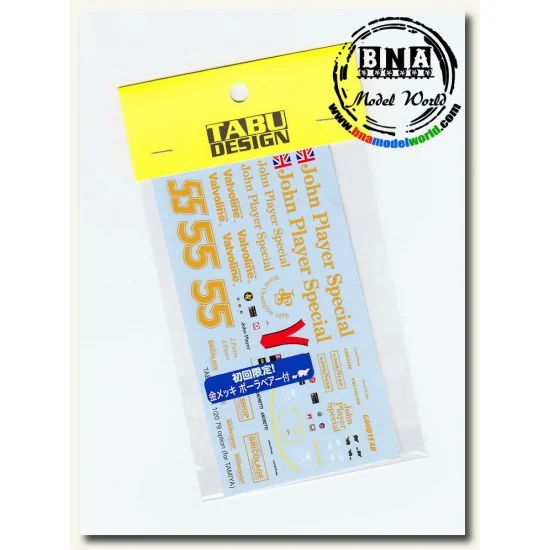 TABU Design 20071 1/20 Lotus Type79 Optional Decals (for Tamiya kit) - Model Cars