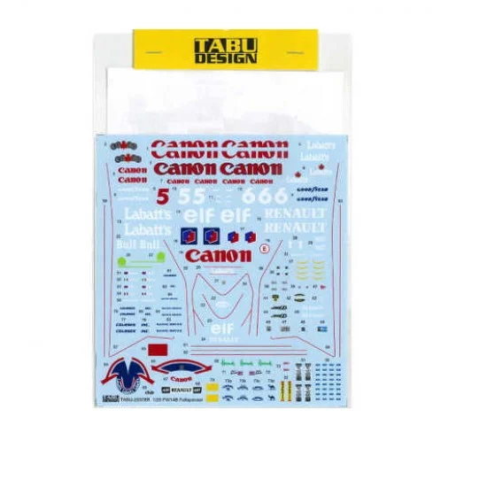 TABU Design 20078R 1/20 Williams FW14B Full Sponsor for Fujimi kits - Model Cars