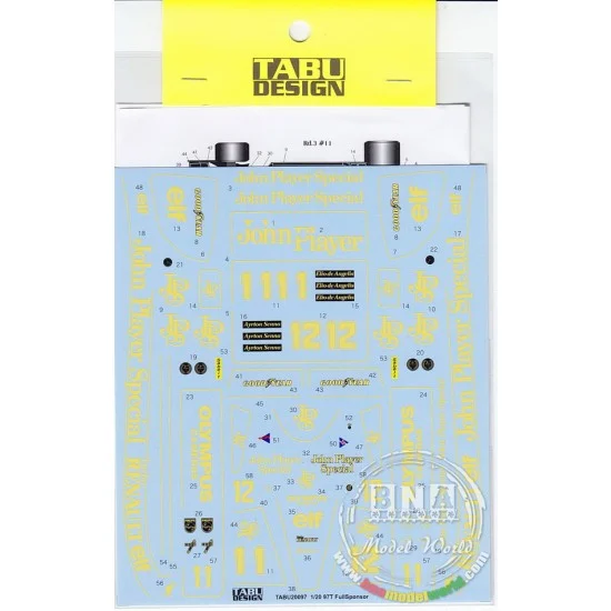 TABU Design 20097 Decals for 1/20 Type 97 Full Sponsor for Fujimi kit - Model Cars