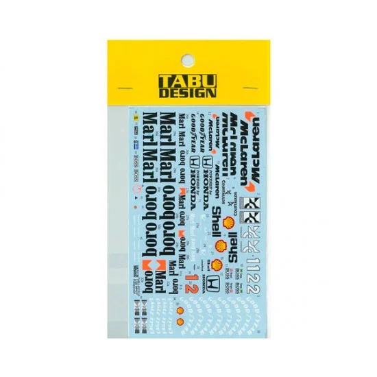 TABU Design 20131D 1/20 McLaren MP4/7 Full Sponsor Decal for Tamiya kits - Model Cars