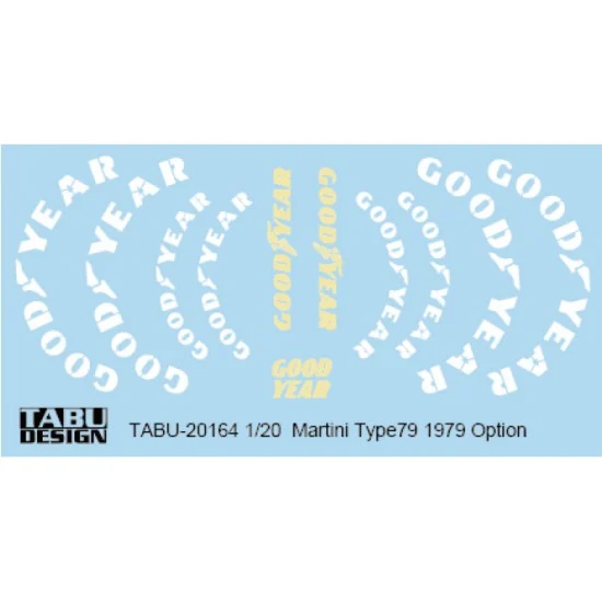 TABU Design 20164 1/20 Type 79 Martini 1979 Option Decal - Model Cars