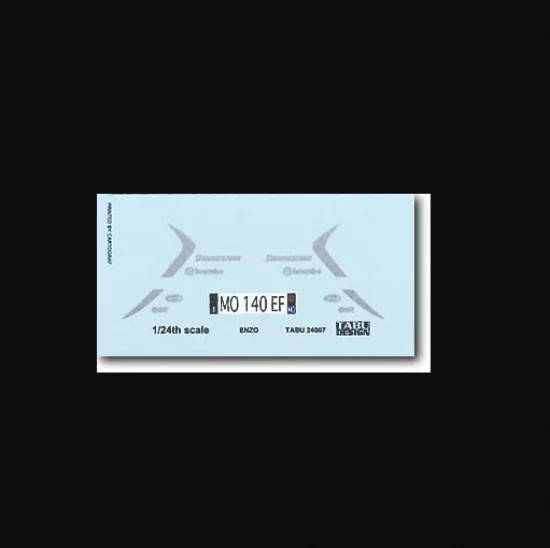 TABU Design 24007 1/24 Ferrari Enzo Fiorano Test Decal - Model Cars