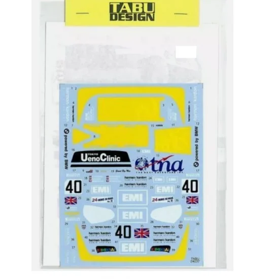 TABU Design 24037 1/24 McLaren F1-GTR #40 LM 1998 'EMI' Decal