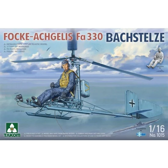Takom 1015 1/16 Focke-Achgelis Fa 330 Bachstelze w/Figure