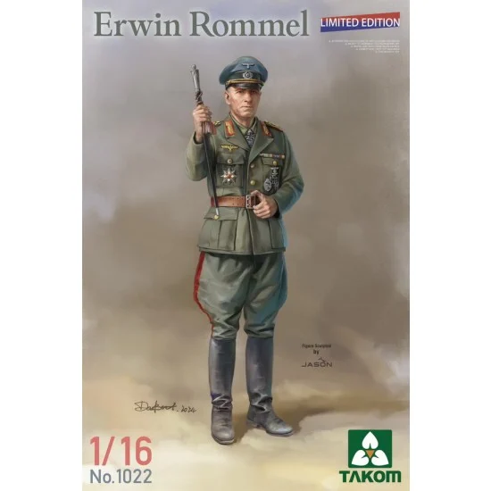 Takom 1022 1/16 WWII German Erwin Rommel [Limited Edition] - Model Figures