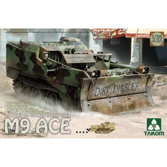 Takom 2020 1/35 US Armoured Combat Earthmover M9 ACE - Military Vehicles & Tanks