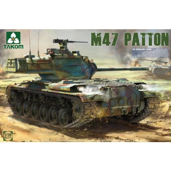 Takom 2070 1/35 US Medium Tank M47 Patton - Military Vehicles & Tanks