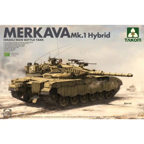 Takom 2079 1/35 Israeli Main Battle Tank Merkava Mk.1 Hybrid - Military Vehicles & Tanks