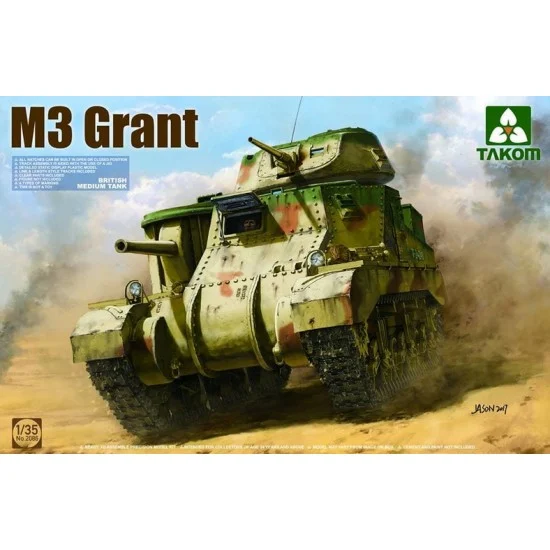 Takom 2086 1/35 British Medium Tank M3 Grant - Military Vehicles & Tanks