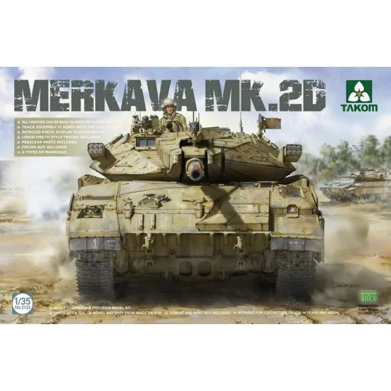 Takom 2133 1/35 Merkava Mk.2D Main Battle Tank - Military Vehicles & Tanks