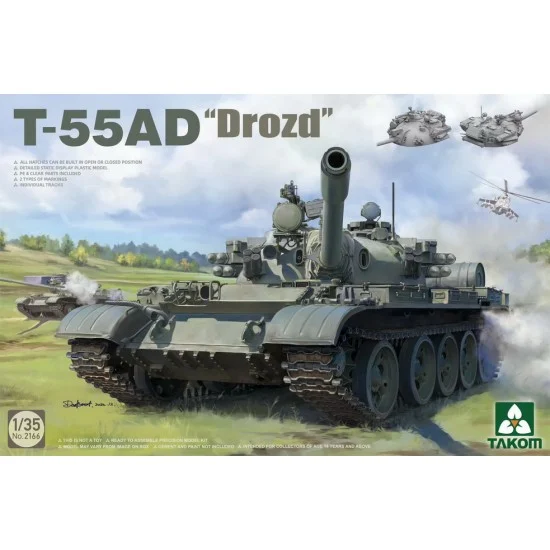 Takom 2166 1/35 T-55AD w/Drozd Active Protection System (APS)