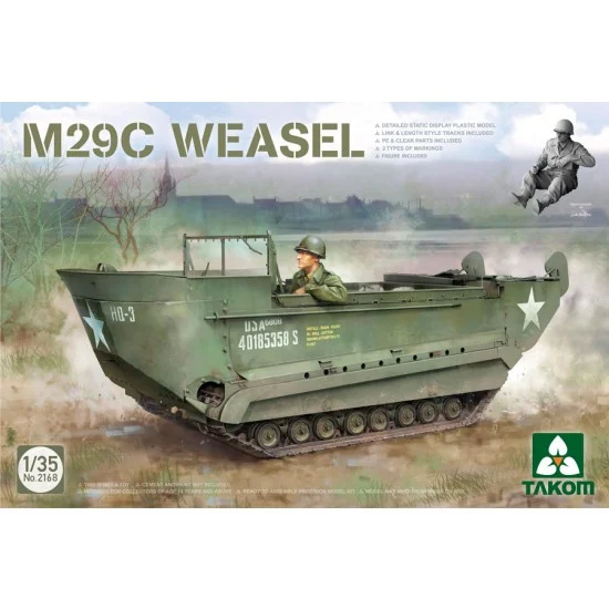 Takom 2168 1/35 M29C Weasel w/Figure - Military Vehicles & Tanks