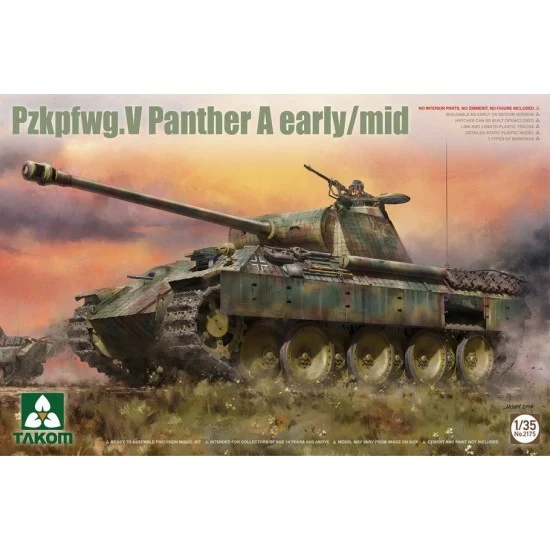 Takom 2175 1/35 Pzkpfwg.V Panther A Early/Mid - Military Vehicles & Tanks