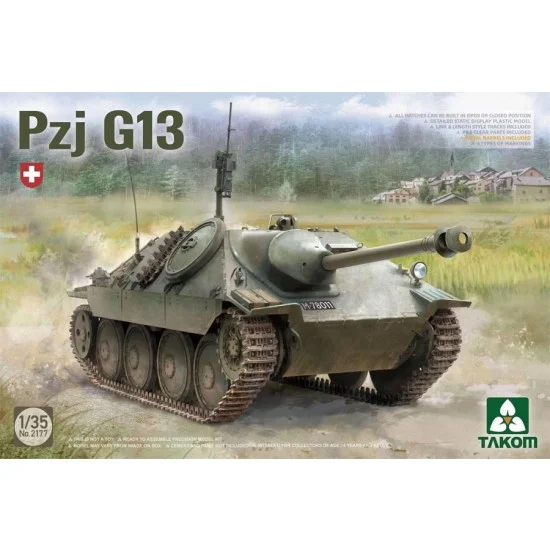 Takom 2177 1/35 Pzj G13 Tank - Military Vehicles & Tanks