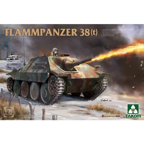 Takom 2180 1/35 Flammpanzer 38(t) - Military Vehicles & Tanks