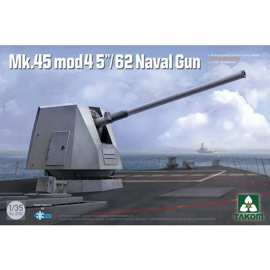 Takom 2182 1/35 Mk.45 mod45''/62 Naval Gun - Model Ships & Boats