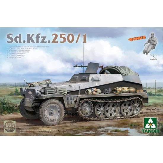 Takom 2184 1/35 Sd.Kfz.250/1 Half-track Armoured Personnel Carrier