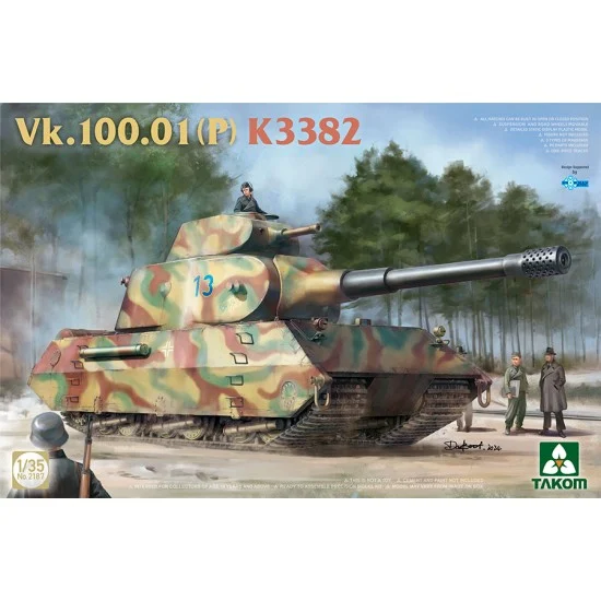 Takom 2187 1/35 Vk.100.01(p) K3382 Tank - Military Vehicles & Tanks