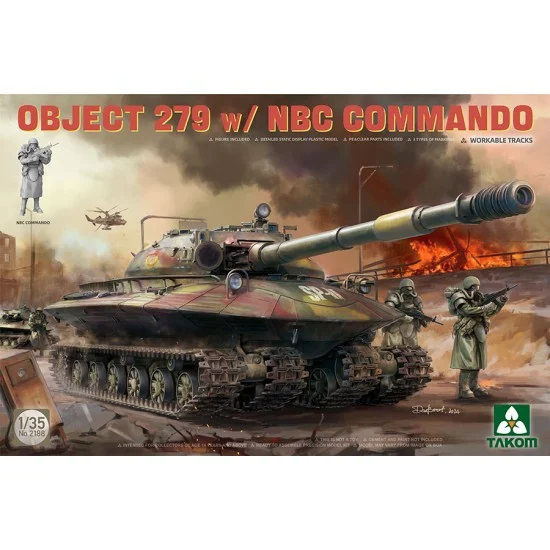 Takom 2188 1/35 Object 279 with NBC Commando - Military Vehicles & Tanks