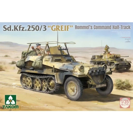 Takom 2194 1/35 Sd.Kfz.250/3 Greif Rommel's Command Half-track