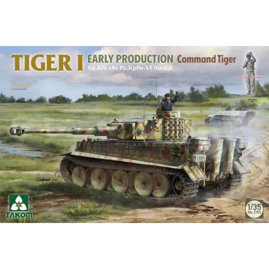 Takom 2195 1/35 Tiger I Early Sd.Kfz.181 Pz.Kpfw. VI Ausf. E Wittmanm Command Tiger - Military Vehicles & Tanks