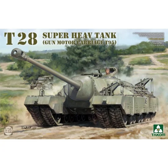 Takom 2209 1/35 T28 Super Heavy Tank (Gun Motor Carriage T95) - Military Vehicles & Tanks