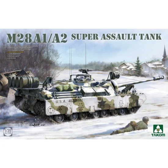 Takom 2210 1/35 M28A1/A2 Super Assault Tank - Military Vehicles & Tanks