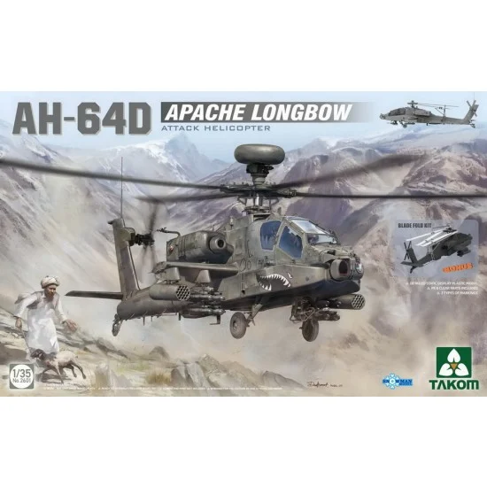 Takom 2601 1/35 Boeing AH-64D Apache Longbow Attack Helicopter