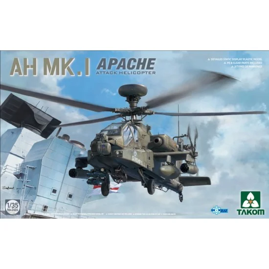 Takom 2604 1/35 AH Mk.I Apache Attack Helicopter - Model Planes