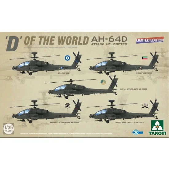 Takom 2606 1/35 'D' of The World - AH-64D Attack Helicopter [Limited Edition]