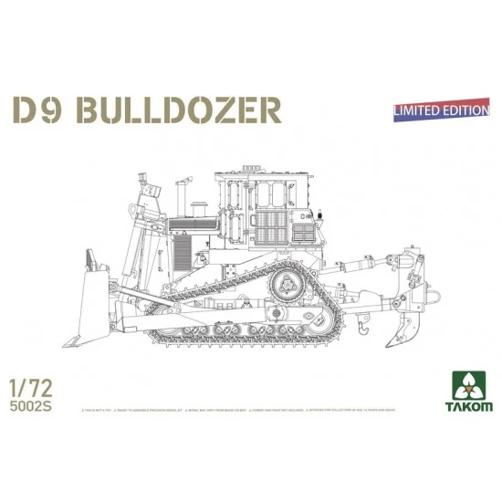 Takom 5002S 1/72 Caterpillar D9 Heavy Bulldozer [Limited Edition] - Model Cars