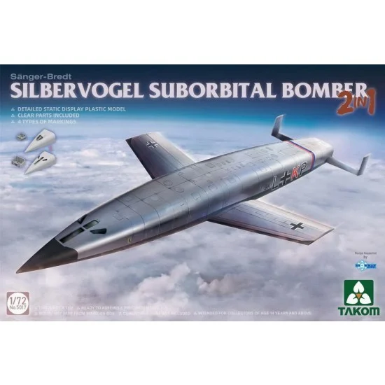 Takom 5017 1/72 Silbervogel Suborbital Bomber - Model Planes