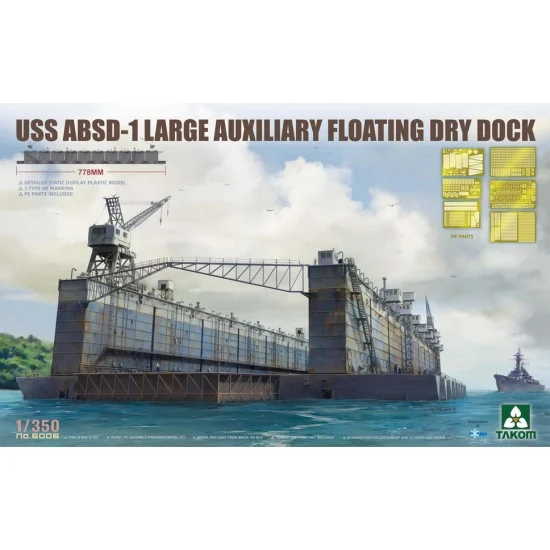 Takom 6006 1/350 USS ABSD-1 Large Auxiliary Floating Dry Dock (L: 778mm)