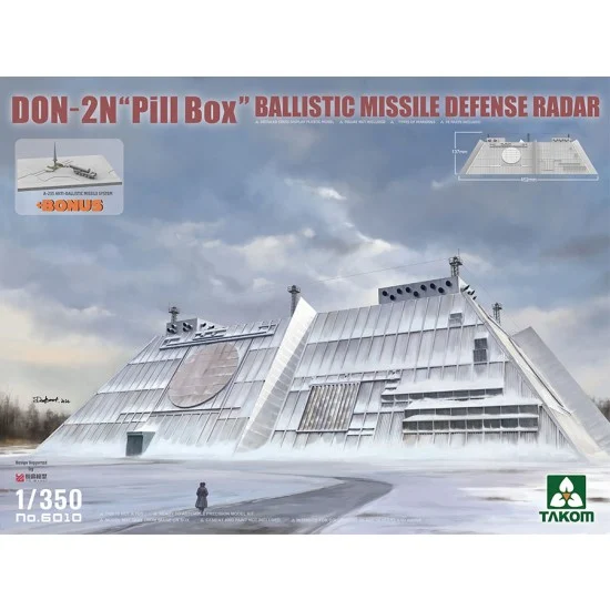 Takom 6010 1/350 Don-2N'Pill Box' Ballistic Missile Defense Radar (452 x 137mm) with A-235