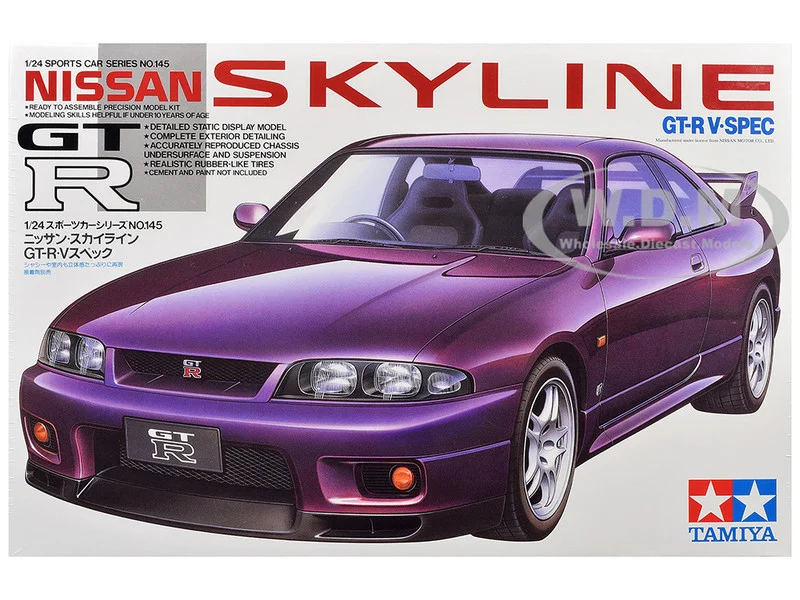 Model Kit Nissan Skyline GT-R V.Spec 1/24 Scale Model by Tamiya