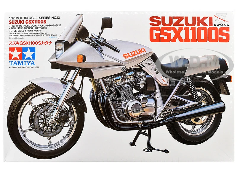 Model Kit Suzuki GSX1100S Katana Motorcycle 1/12 Scale Model by Tamiya - Suzuki Motorcycles