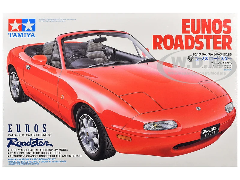 Model Kit Mazda Eunos Roadster 1/24 Scale Model by Tamiya - Mazda Models