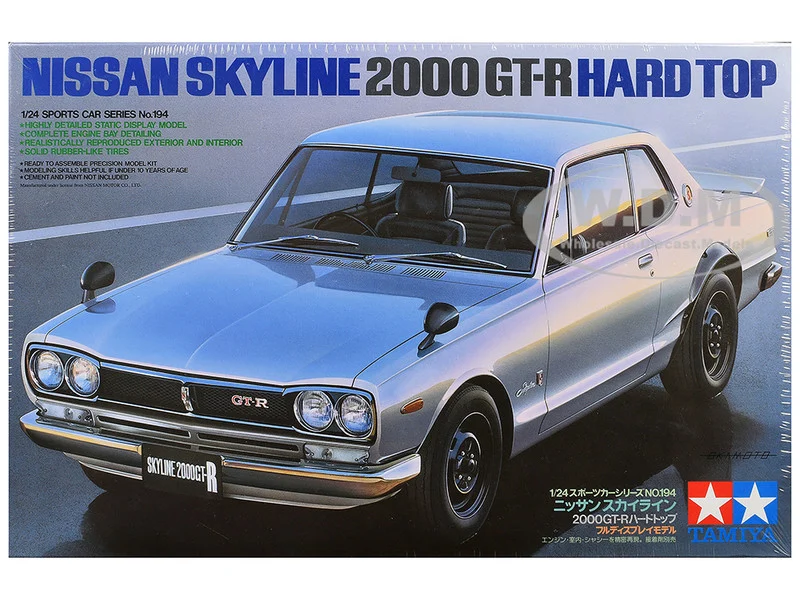 Model Kit Nissan Skyline 2000 GT-R 1/24 Scale Model by Tamiya