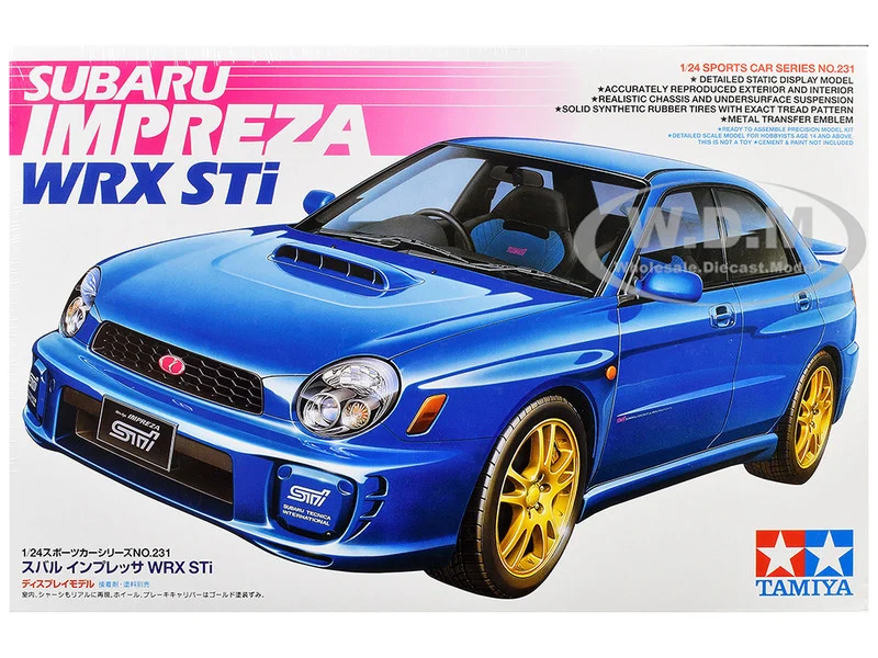 Model Kit Subaru Impreza WRX STi 1/24 Scale Model by Tamiya - Subaru Models