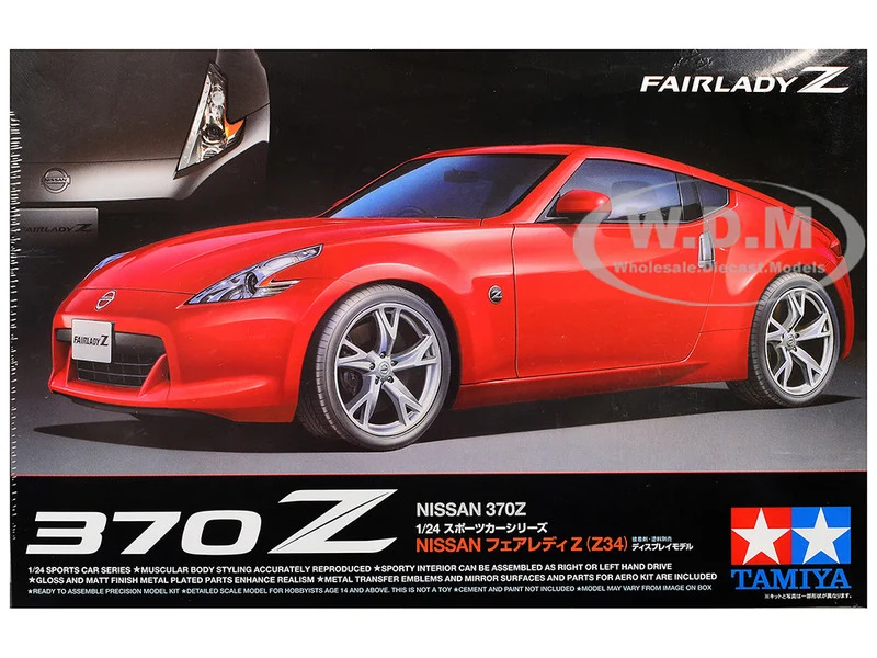 Model Kit Nissan 370Z (Fairlady Z) 1/24 Scale Model by Tamiya - Nissan Models