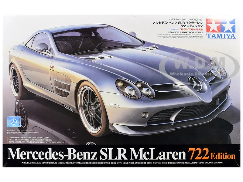 Model Kit Mercedes-Benz SLR McLaren 722 Edition 1/24 Scale Model by Tamiya