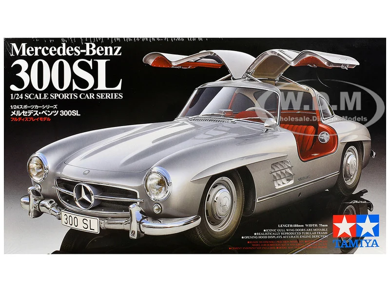 Model Kit Mercedes-Benz 300SL Gullwing 1/24 Scale Model by Tamiya