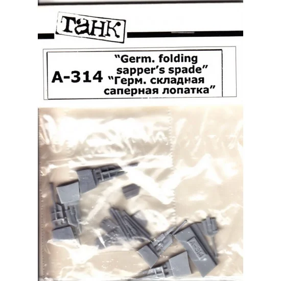 Tank A-314 1/35 German Folding Spades Set for Sapper