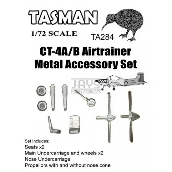Tasman TA284 1/72 CT-4A/B Airtrainer Metal Accessory Set (white metal)