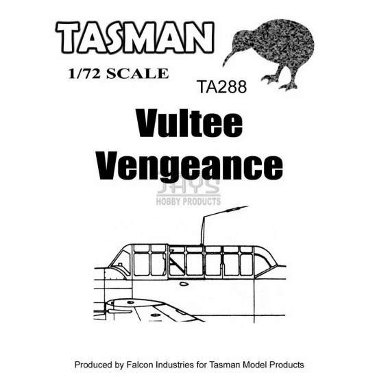 Tasman TA288 1/72 Vultee Vengence Vac-form Canopy