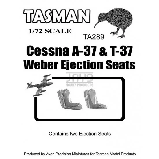 Tasman TA289 1/72 Cessna A-37 / T-37 Ejection Seats (white metal)