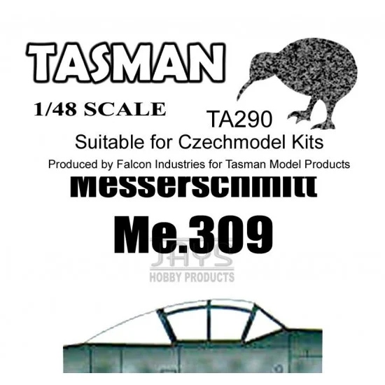Tasman TA290 1/48 Messerschmitt Me.309 Canopy for Czechmodel - Model Planes