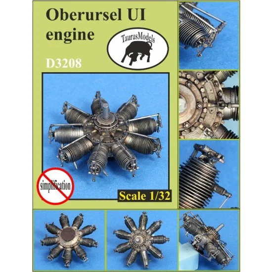 Taurus D3208 1/32 Oberursel UI Radial Engine - Model Planes