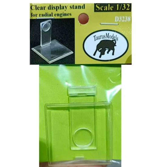 Taurus D3238 1/32 Rotary Engine Display Stand (clear) - Model Planes